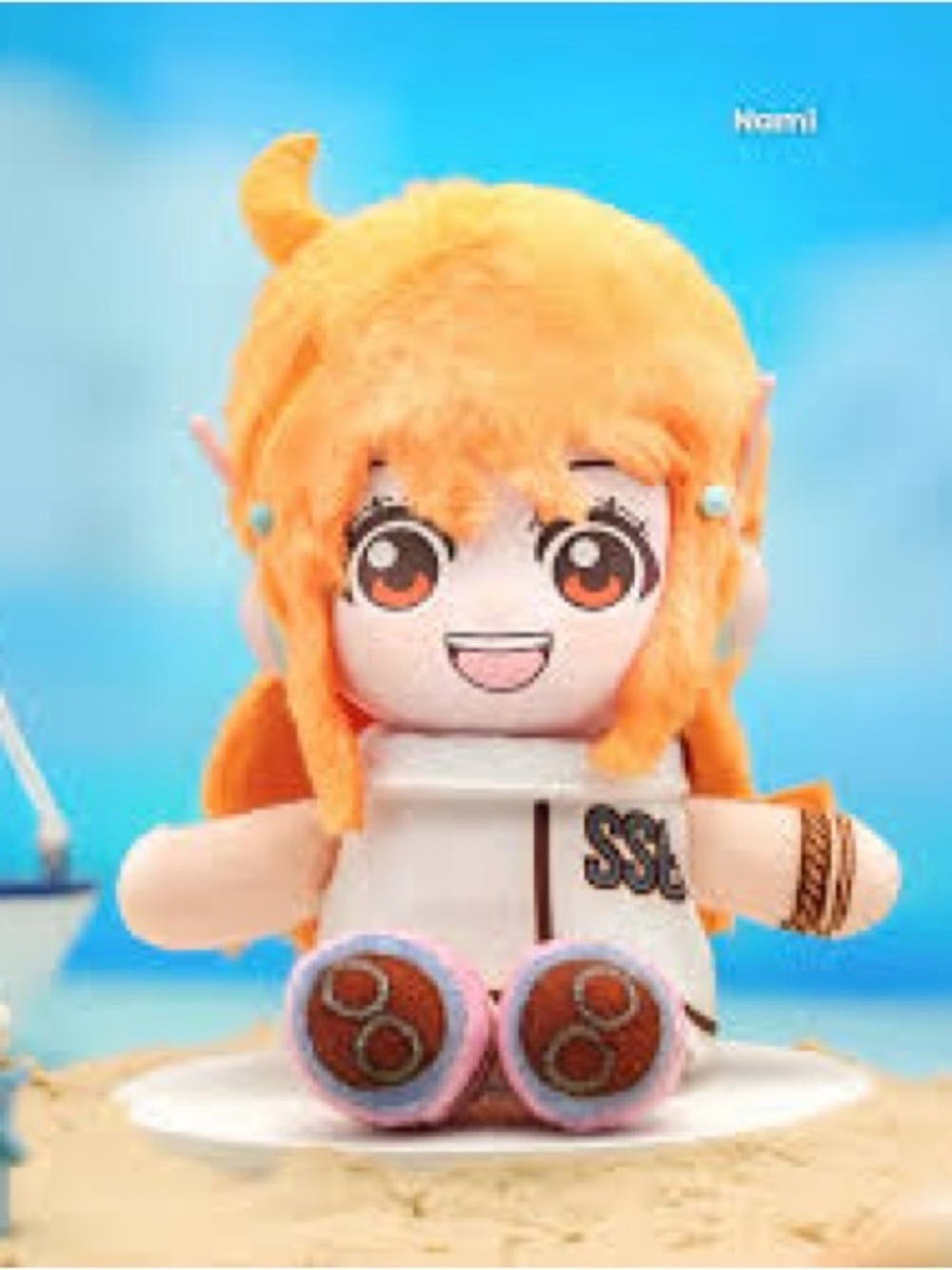 One Piece Nami plush pendant from the TOP TOY x EAKI Egghead Arc Series - Picture 4 of 5